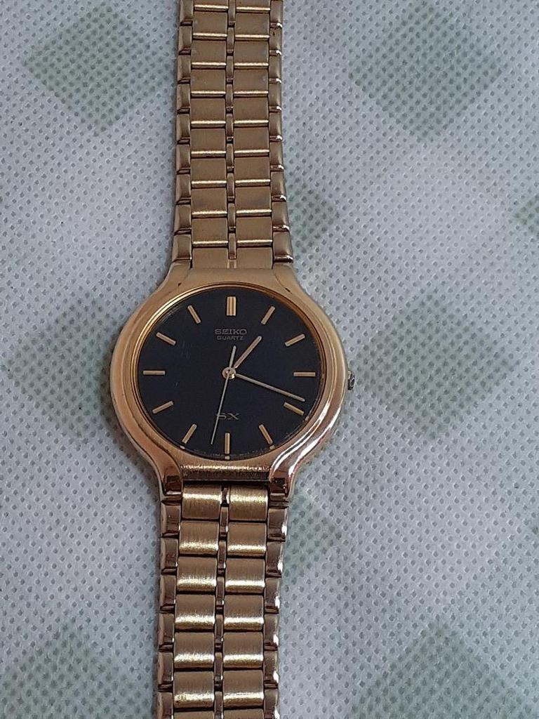 [USED] SEIKO SX Quartz Watch Black/Gold