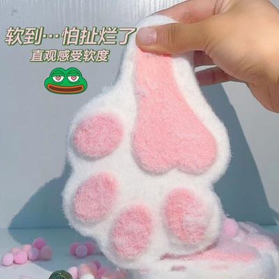 Brinquedo de apertar pata de gato Atacado Brinquedo de redução de pressão Grande brinquedo de apertar pata de gato de silicone Lama Sensação de boa aparência Artefato de descompressão