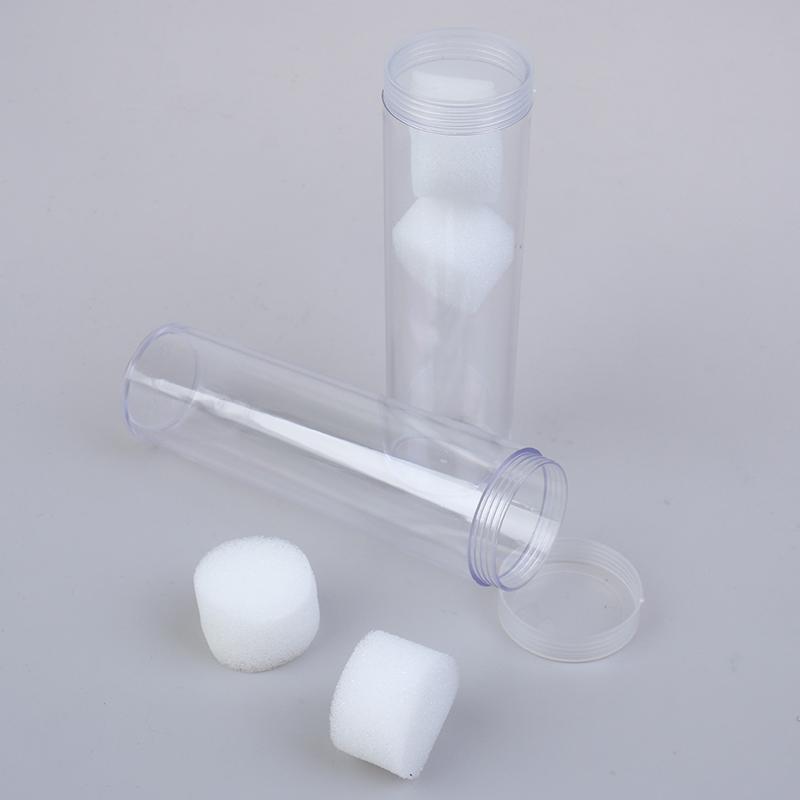 2 Pcs 25mm Round Clear Plastic Coin Fits Quarter Dollar Storage Tubes Screw Home