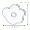 1pc Fashion Floral Coaster Set - Transparent, Heat-Resistant and Skid-Proof