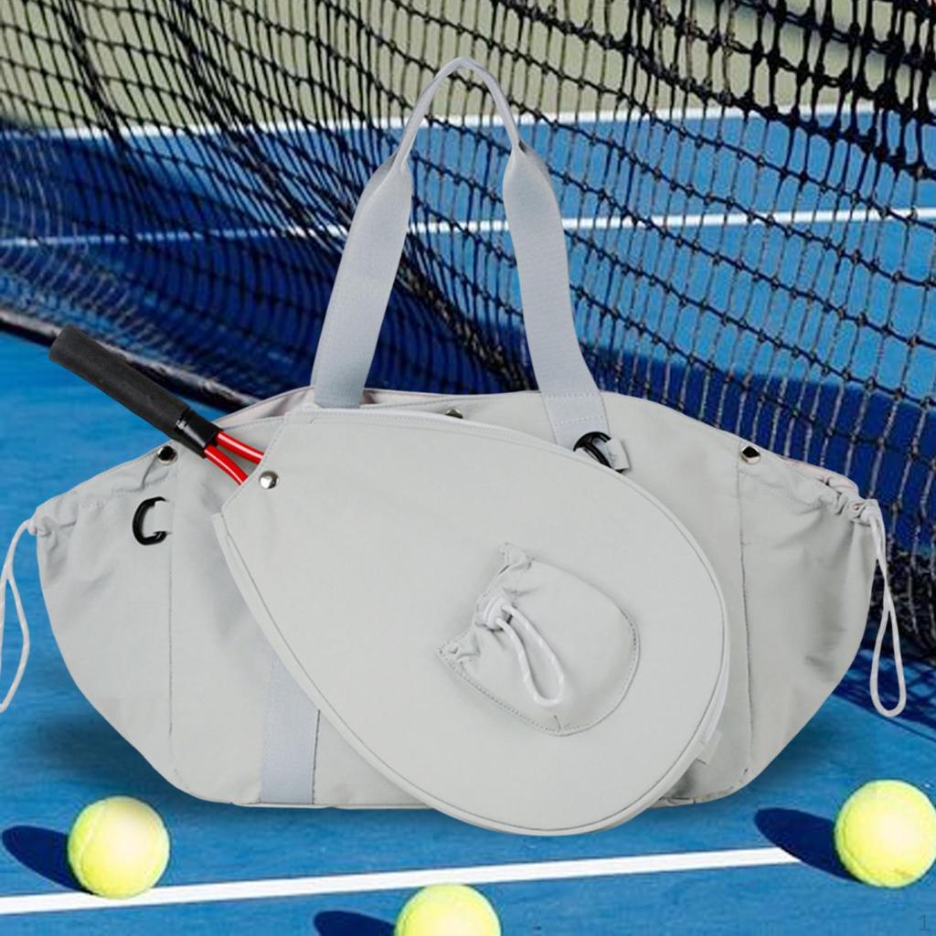 Badminton Bag, Tennis Sports Shoulder Fitness Bag with Large Storage Space for