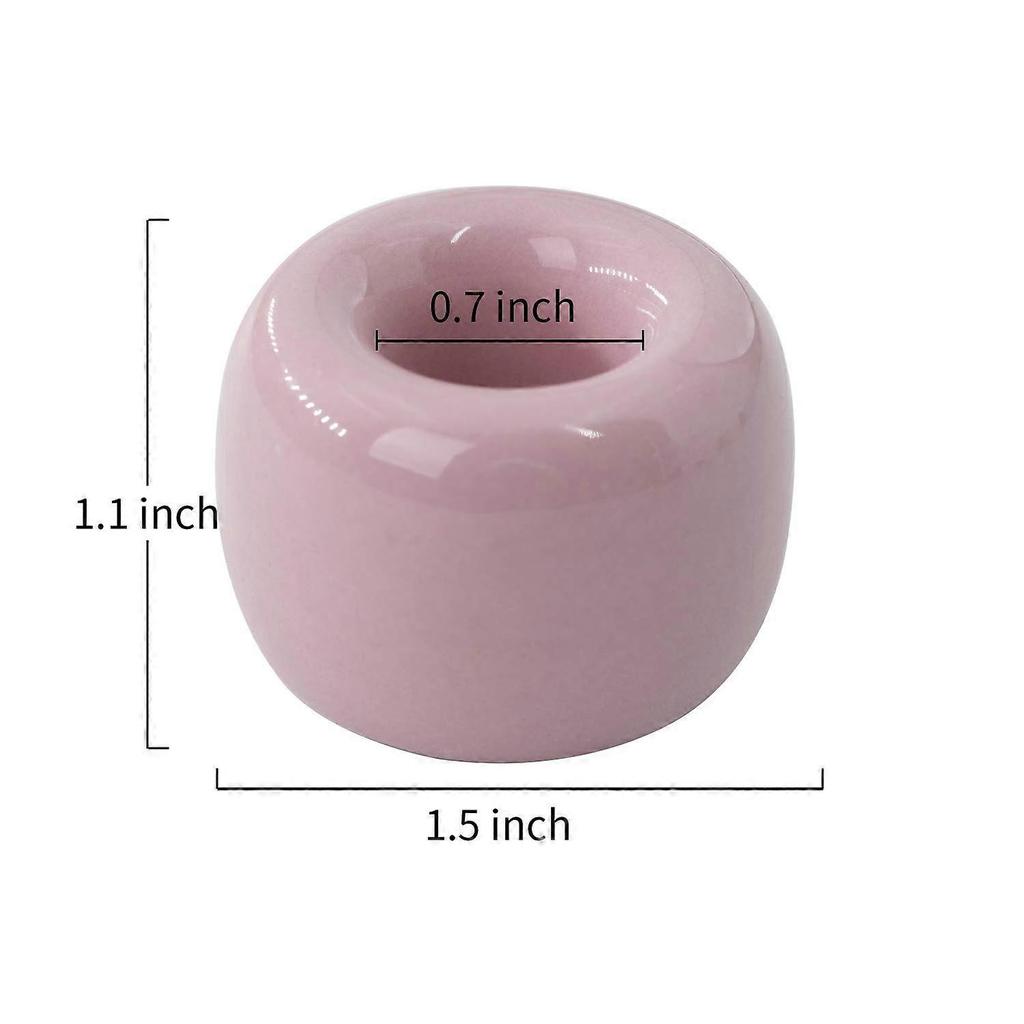 2PCS Ceramic Toothbrush Holder Stand, Mini Handmade Couple Toothbrush Storage for Bathroom Vanity Countertops