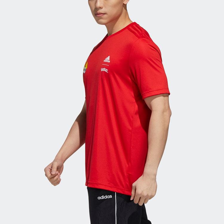 Adidas x Pokémon Co-Branded Training Short Sleeve T-Shirt Men Tops Light-Scarlet GN3001