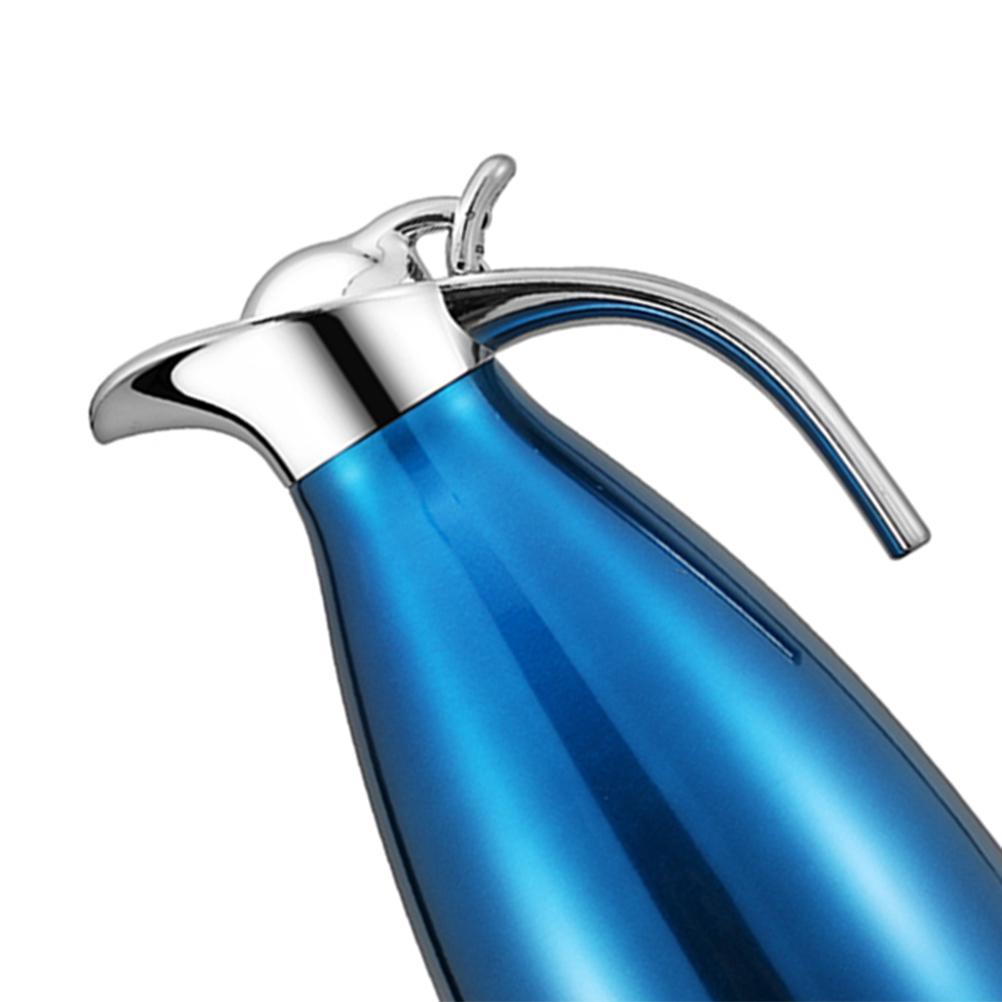 1.5L Stainless Steel Cold Water Pot Double Wall Insulated Thermal Bottle For Home Office Travel Leakproof Water Container rosso