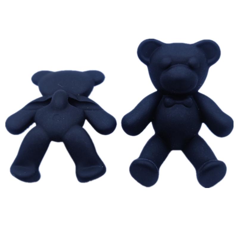 33x30mm 10 Stück Lose Perlen DIY Für Matte Bären Schmuckherstellung Halskette Armband Bonbonfarbe Anhänger