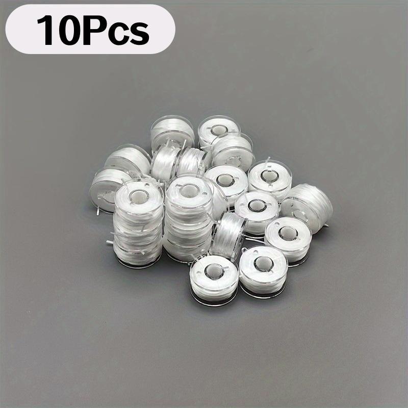 10/30Pcs Black White Sewing Machine Bobbins Spool Plastic Sewing Bobbins with Thread Singer Brother Sewing Machine Sewing Tools