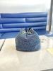 Shiny Rhinestones, Niche Buckets, Full Of Diamonds, Chain Drawstring Design, Fashionable Backpack, High-End Single Room