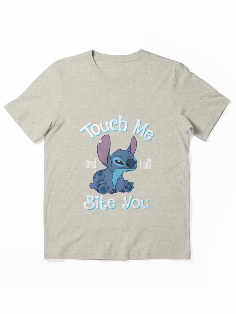 Lilo & Stitch The Series Stitch And Lilo Stitch Touch Me And I Will Bite You Essential Unisex T-Shirt