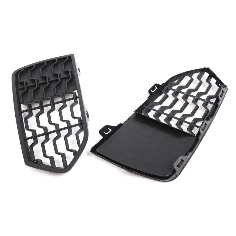 For BMW F22 F23 M Sport Front Bumper Fog Light Grille Mesh Trim Cover Bezels Car Replacement Accessories