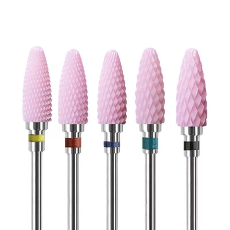 

Керамические твердосплавные сверла для ногтей, вращающиеся фрезы для ногтей, фрезы для ногтей, электрическая дрель для маникюра, педикюра, инструменты для удаления 5pcs-2