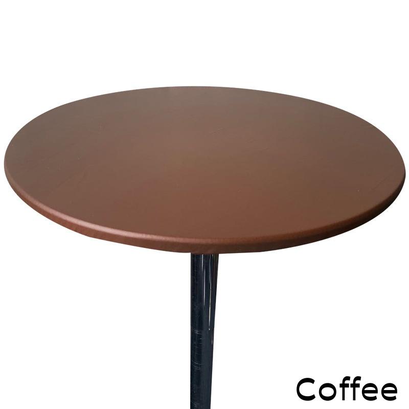 New 60-140cm Weding Round Table Cover Waterproof Case Dining Table Oil-Proof Elastic Tablecloth Fitted Wedding Decoration Hotel