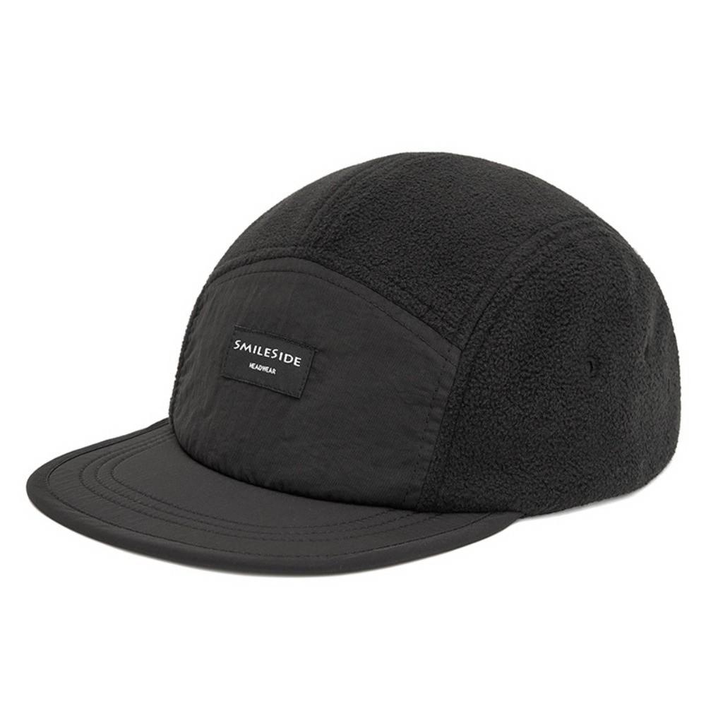 5 Panel Baseball Caps Polar Fleece Camp Cap New Polar Fleece Flat Brim Hat Unisex