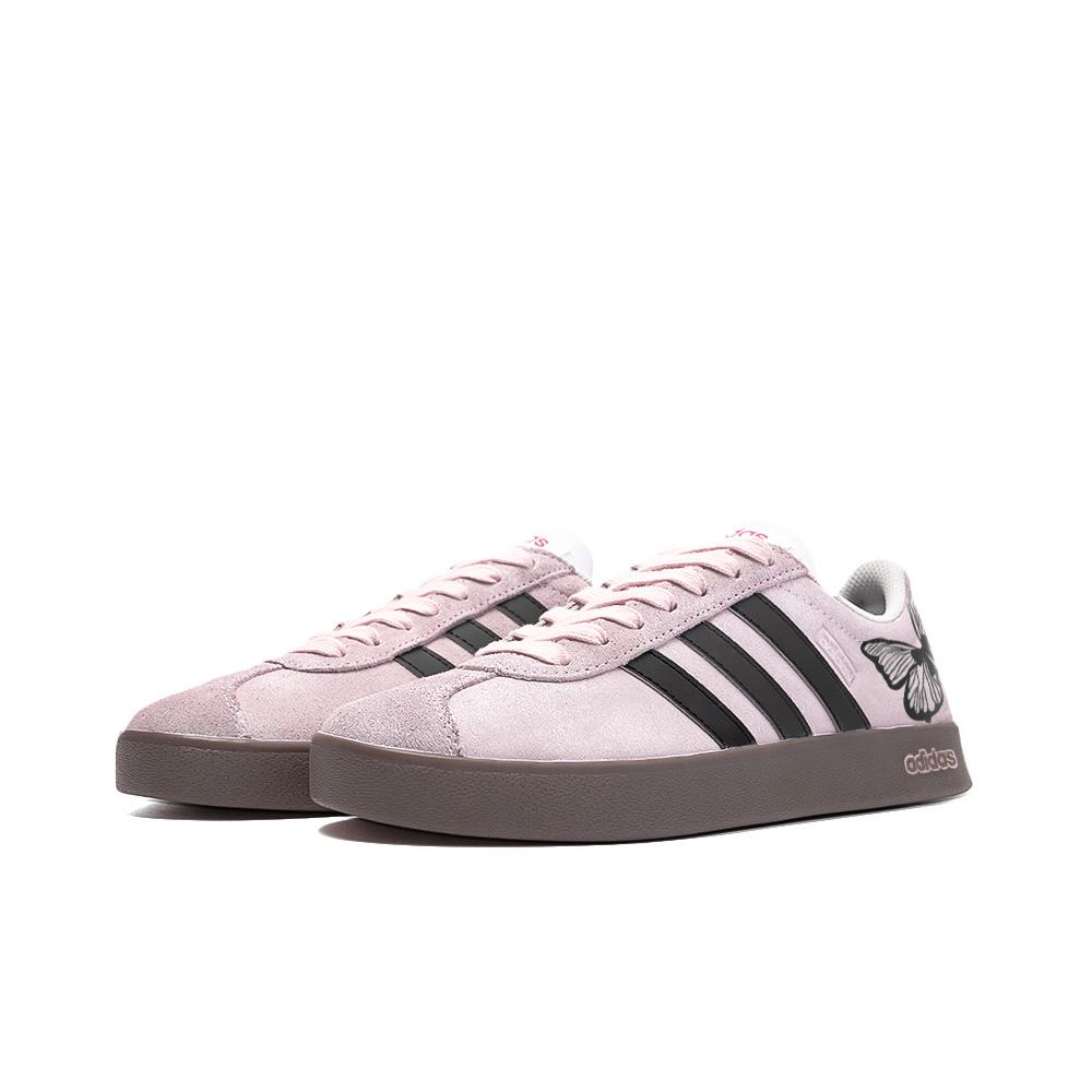 Adidas Neo Vl Court Margaret, Amber Leather Low top Skateboard Shoes Unisex Light Pink HQ1802(Team189-)