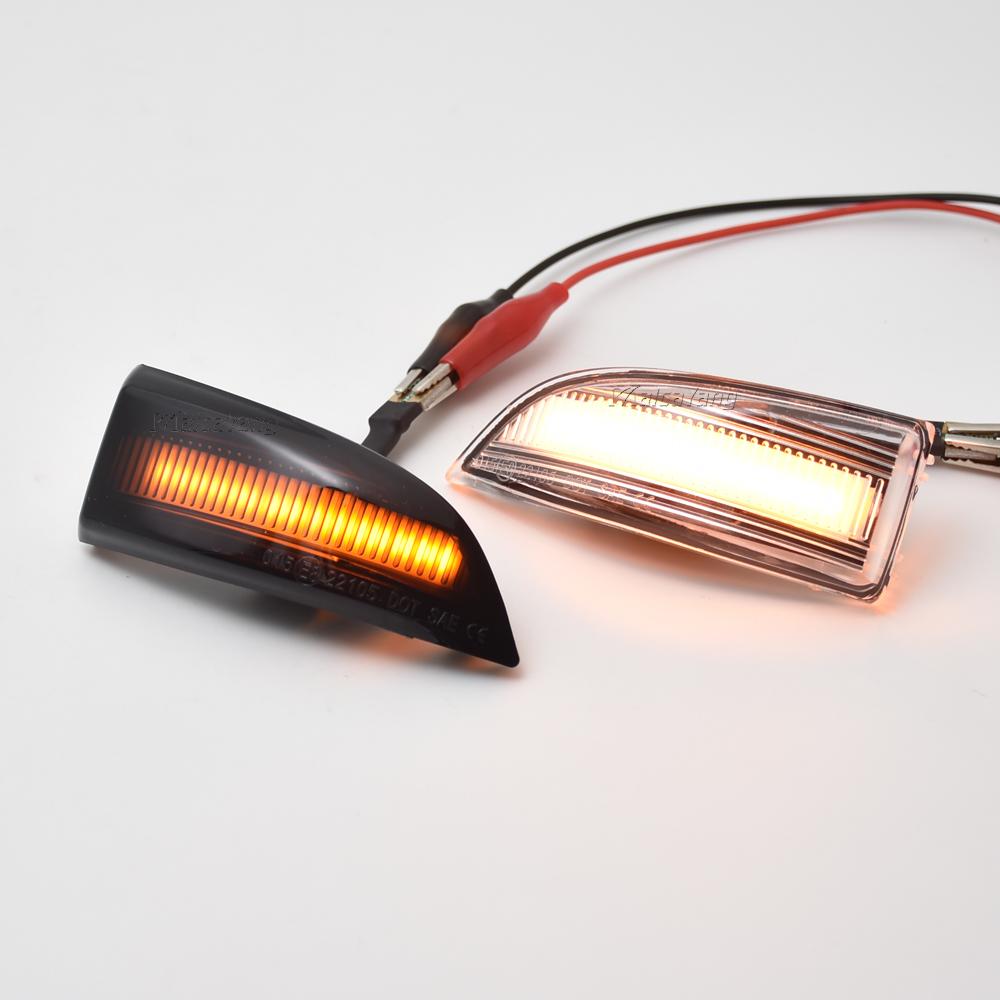 1Pair for Renault Grand Scenic Megane Laguna LED Side Wing Rearview Mirror Indicator Blinker Repeater Dynamic Turn Signal Light