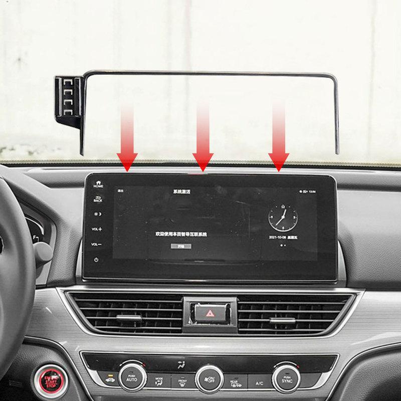 For Honda Accord 2018- Car Phone Holder Mount 7/8 inch Navigation Screen Fixed 360° Rotation Mobile Phone Holder