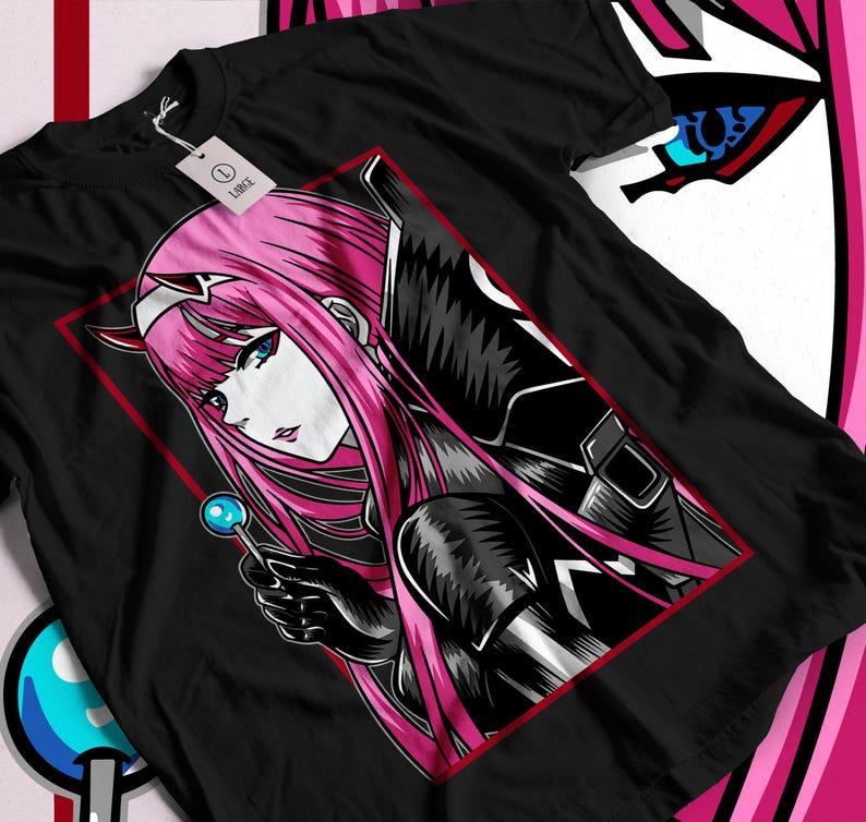 Darling In The Franxx Tshirt Oversized Unisex Streetwear Trendy Cotton Fashion Street Casual Classic Loose Hot Product Couples