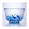 Yamakiikai Crystal Matcha Bowl, Blue and White, W614