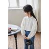 LUSON Girls' Floral Half-Placket Casual Shirt