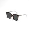 Square Glasses Frame Semi-Metal Frame Sunglasses Women'S Summer Large Frame Sunglasses Men'S Vintage