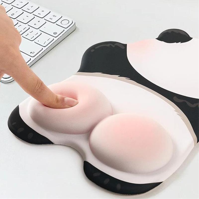 Niedliche rosa Po Panda Mauspads Silikon Handgelenk Mauspads Kreative lustige Maus Handauflage Computer Büro Rutschfeste Mauspads