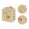 Wooden Hay Feeder Bunny Dispenser Easy Installation Small Animals Feeding Holder for Guinea Pig