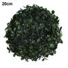 Round Artificial Plant Ball Simulation Leave Grass Ball Hanging DIY Decortion For Home Office Private Homes Restaurants Schools