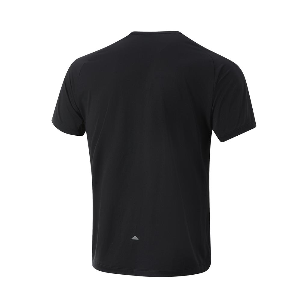 Li Ning Running Series Solid Color Round Neck Comfortable Breathable Versatile Wind Tunnel Breathable Short Sleeve T-Shirt Men T-Shirts ATSV083-1
