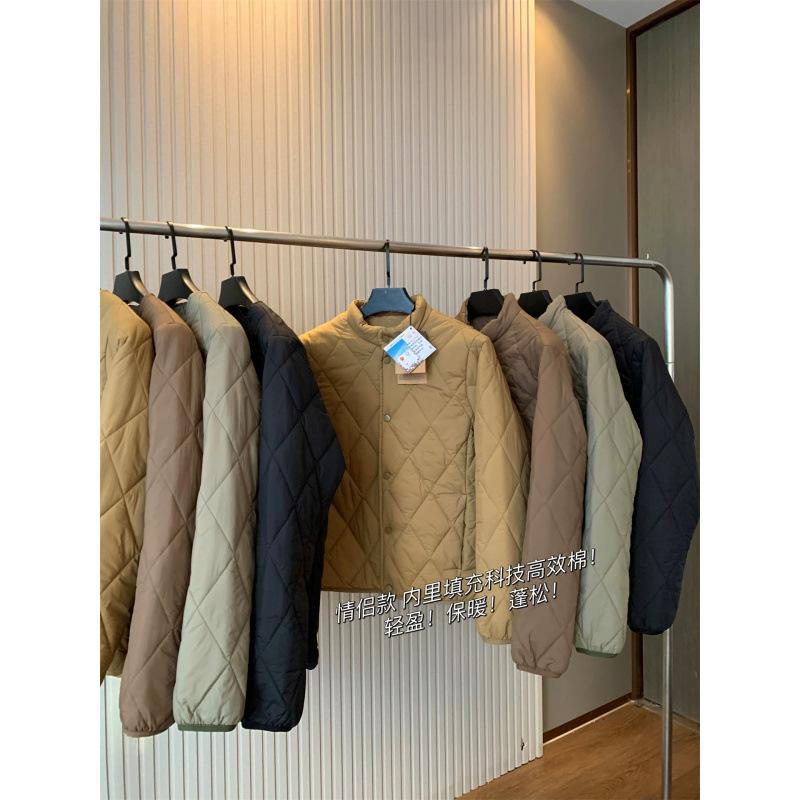 Out K Retro Quilted Jacket: High-Efficiency Cotton, Stackable, Warm, Mountain Style for Couples