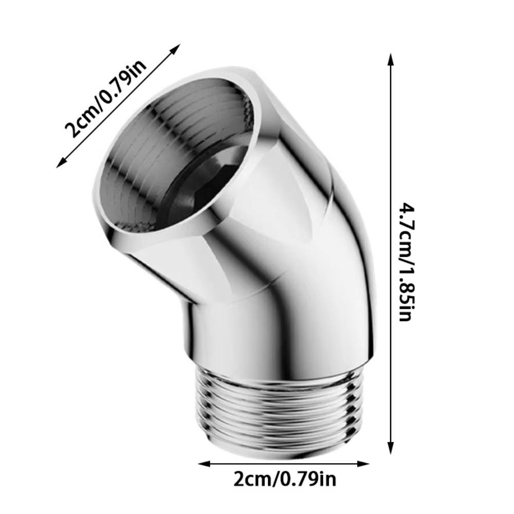 2pcs Easy To Use Handheld Showerhead Connector Elbow Adapter Shower Angle Controller  Kitchen