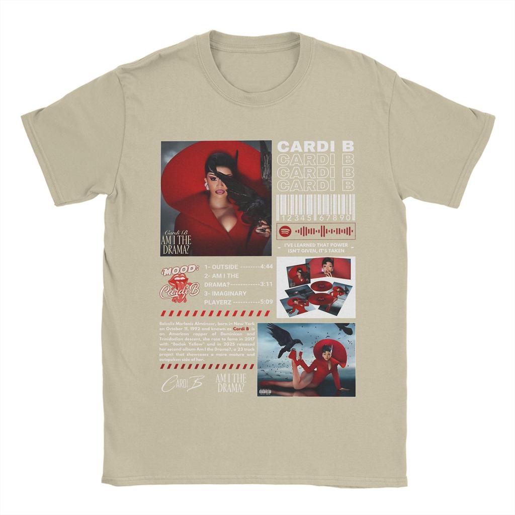 Unisex Women TShirts Cardi B Am I The Drama 2026 Art Leisure Tee Shirt Short Sleeve T Shirt O Collar Clothing New Arrival