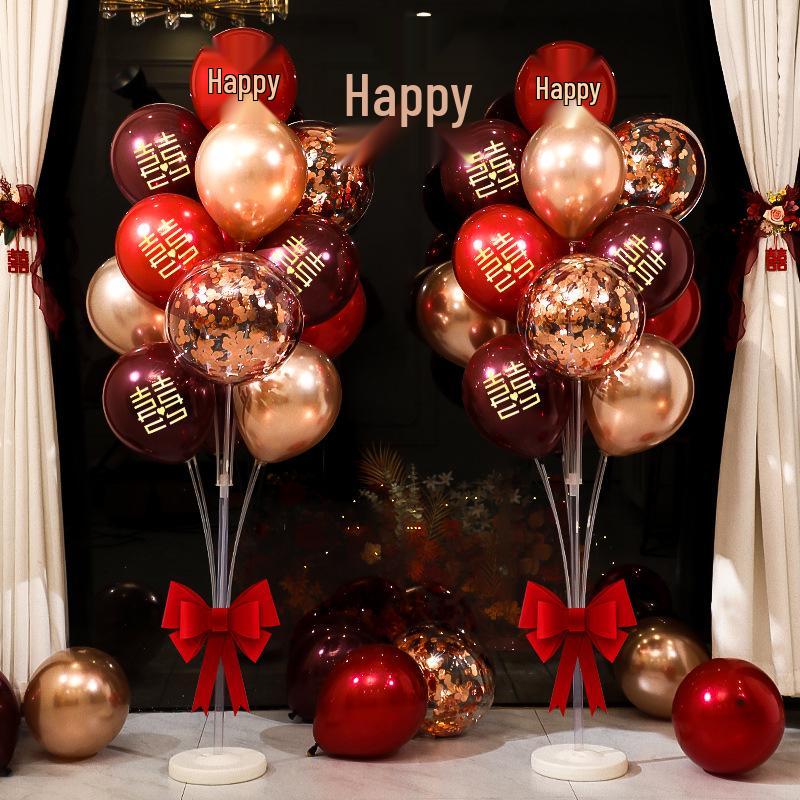 Complete Wedding Balloon Decoration Set for Aisle, Table, and Room