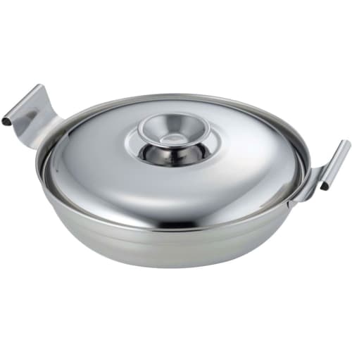 Shimomura Kihan Small Tabletop Pot, 18cm, Made In Japan, Gas/IH Compatible, Dishwasher Safe, Serves 1-2 People, Unbreakable, Lightweight, Rust-Resista