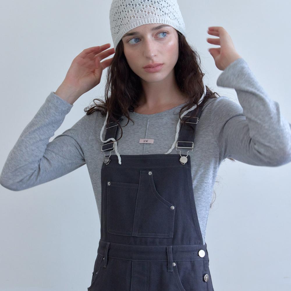 Elssibeui Cotton Overall Dress_Charcoal