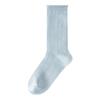 Summer Stacking Socks, Women's Ice Silk Cotton Breathable Mid-leg Socks, Anti-odor and Sweat-absorbing Thin Style