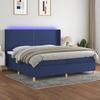 VidaXL Sommier à Lattes de Lit avec Matelas et LED, Lit Rembourré avec Tête de Lit, Lit Double, Lit Adulte de Chambre, 3138827