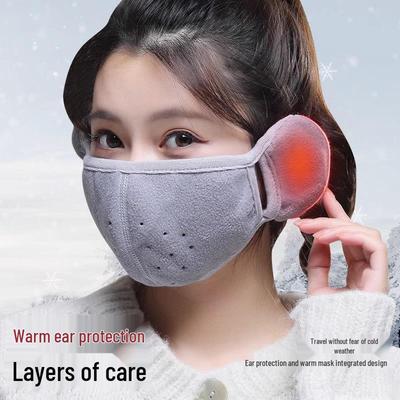 Newcomer Exclusive: Winter Cloud Warm Mask with Plush Pure Cotton Ear Protection, Windproof and Coldproof Earmuffs.