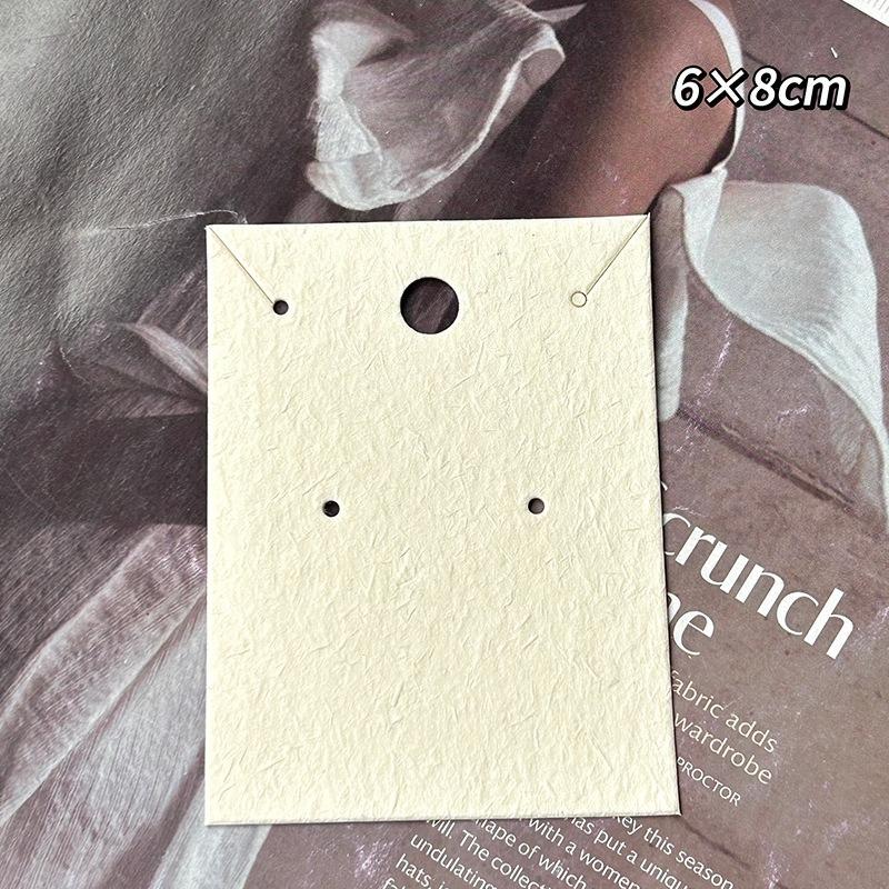 Fashionable and Minimalist Accessory Cardstock Earrings and Necklaces Display Card Hairbands Hair Clips Packaging Paper Cards Jewelry Back Cardboard