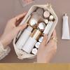 1Pc Rose Story Pu Waterproof Cosmetic Bag Large Capacity High Sense Travel Small Portable Female Ins Wind Grab Bag