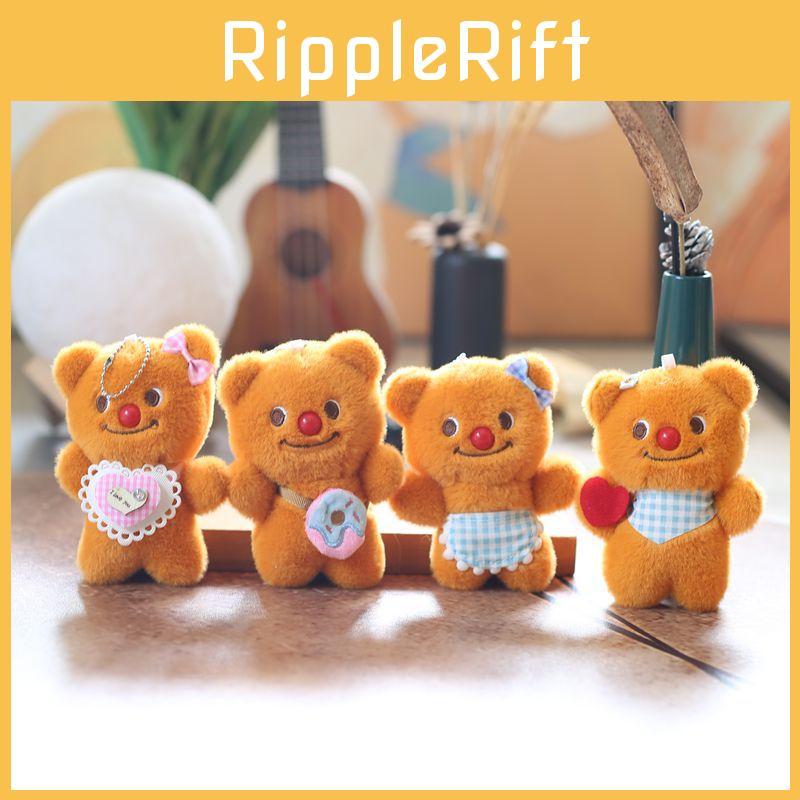 Plush Bear Butterfly Toy Cartoon Doll Keychain Backpack Pendant Gift Holiday
