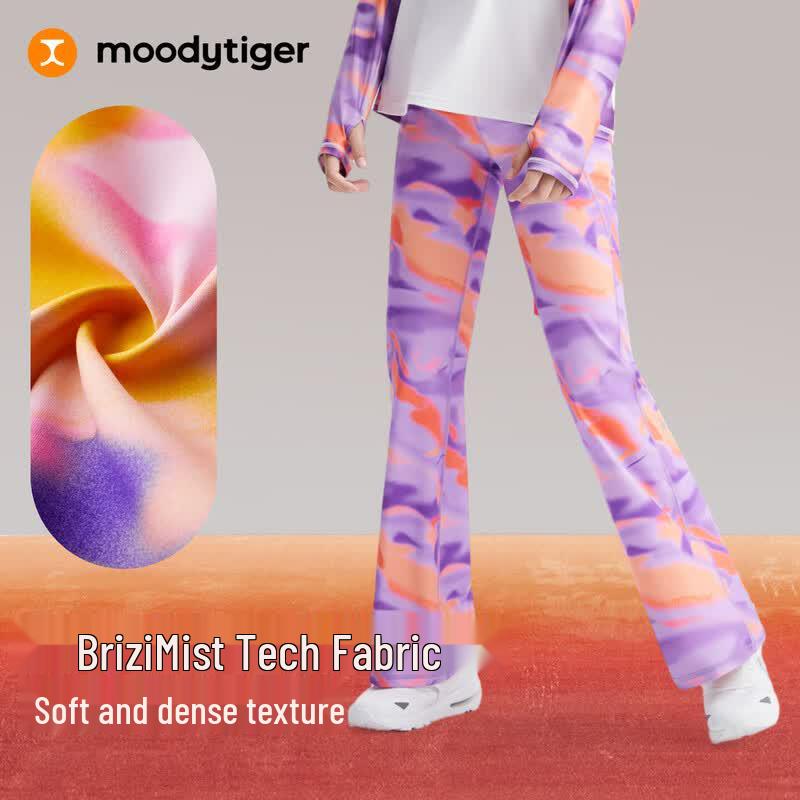 Moody Tiger Girls' Printed Flared Pants - Little Cloud E