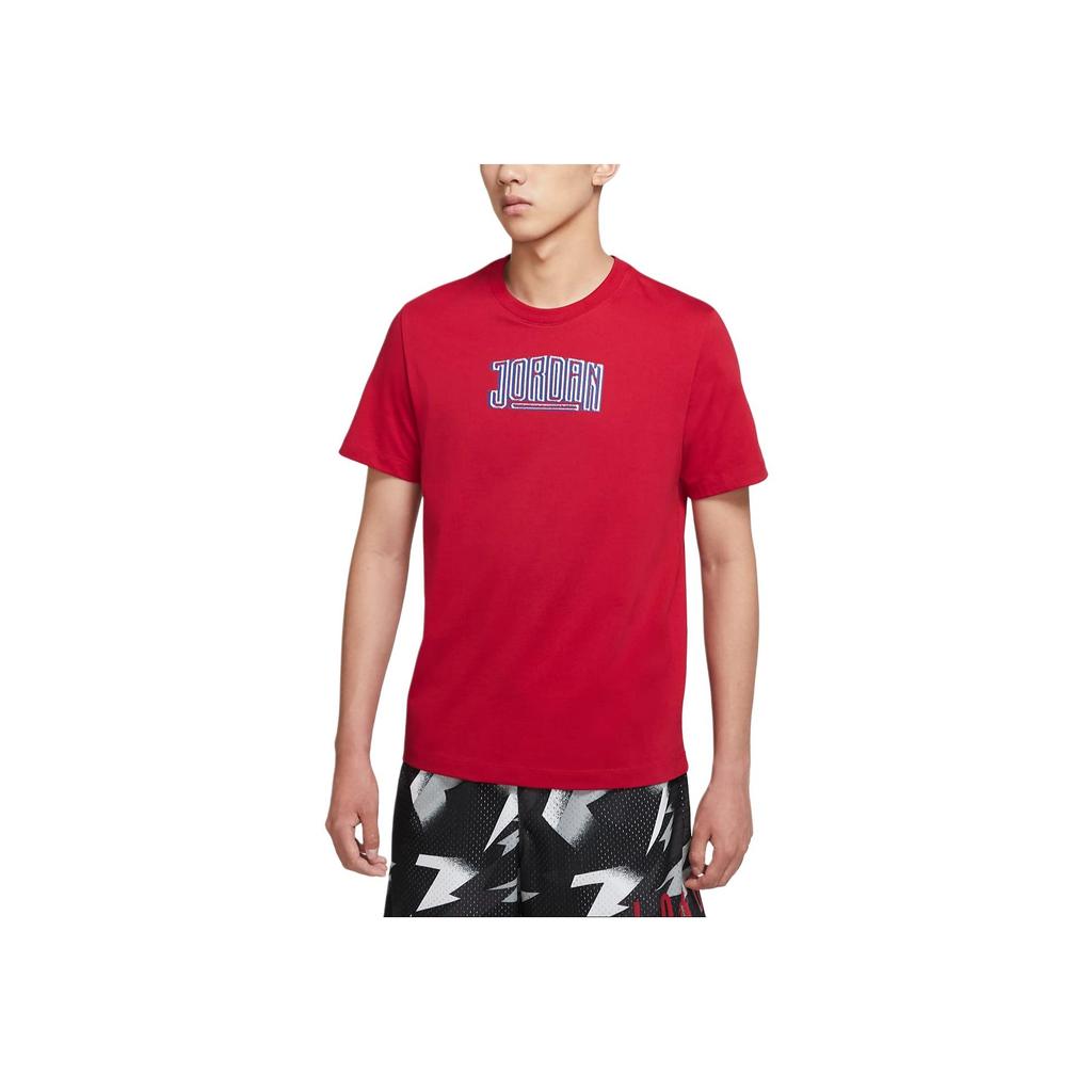 Jordan DNA SS Crew 2 Letter Logo Sports Casual Round Neck Short Sleeve T-Shirt Men T-Shirts Red DA9915-687