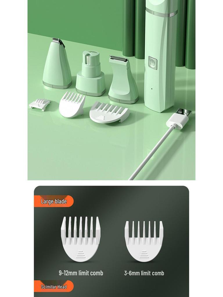 Four-in-One Pet Clipper: Cat Paw Shaver & Dog Hair Trimmer