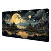 Full moon and night view theme Mouse Pad Desk Mat Stitched Edge NonSlip Durable pad for computer mouse Gaming pads tapis souris