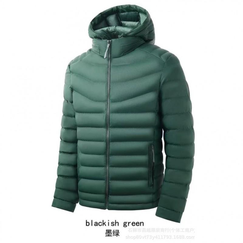 Mens Winter Hooded Puffer Jacket Slim Fit Casual Warm Coat Young Adults