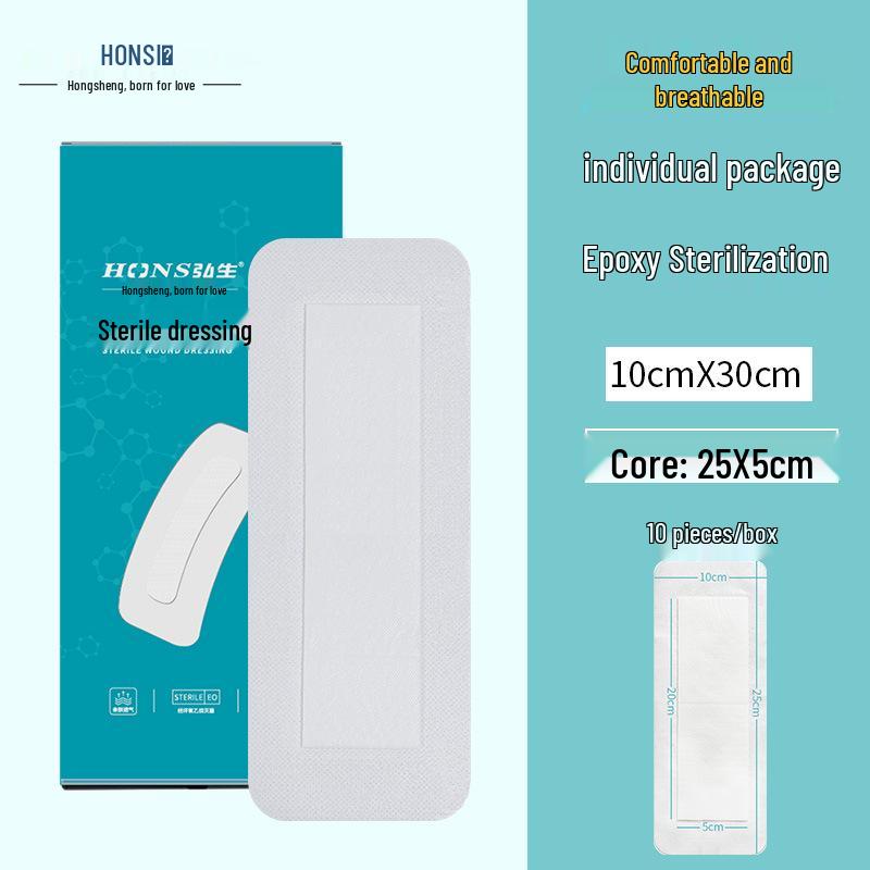 Sterile Adhesive Non-woven Dressing 6x7cm - Breathable Wound Care Band-Aid, First Aid Kit Accessory