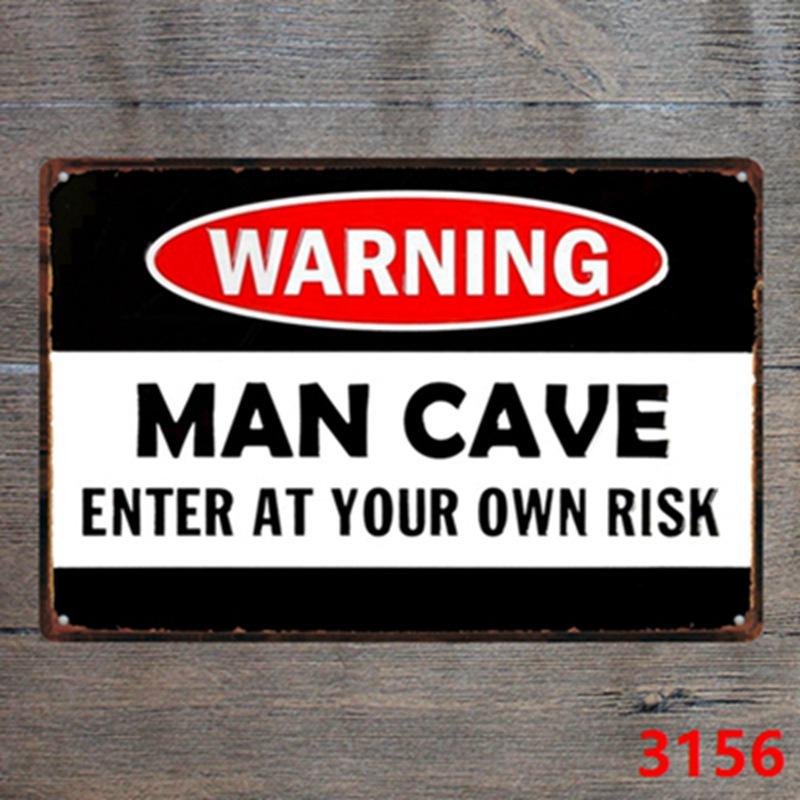Custom Gun Humor Tin Sign for Restaurant, Bar, or KTV Decor