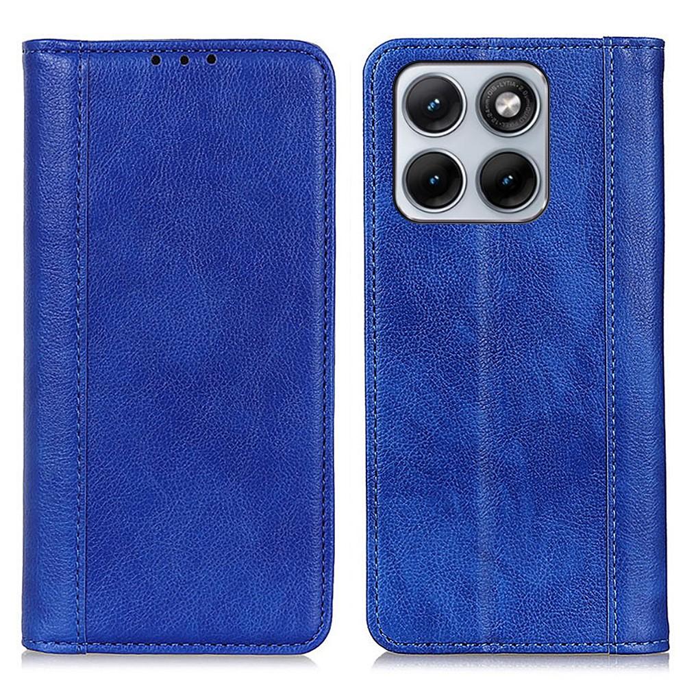 Wallet Case for Edge 70 Fusion+ 5G - Leather/PU, Blue