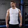 Kalorienverbrennendes Kompressions-Tanktop für Herren, Hohe Dehnbarkeit, Schnelltrocknend, Athletisch für Basketball, Kernstraffung, Training, Laufen, Haltungskorrektor