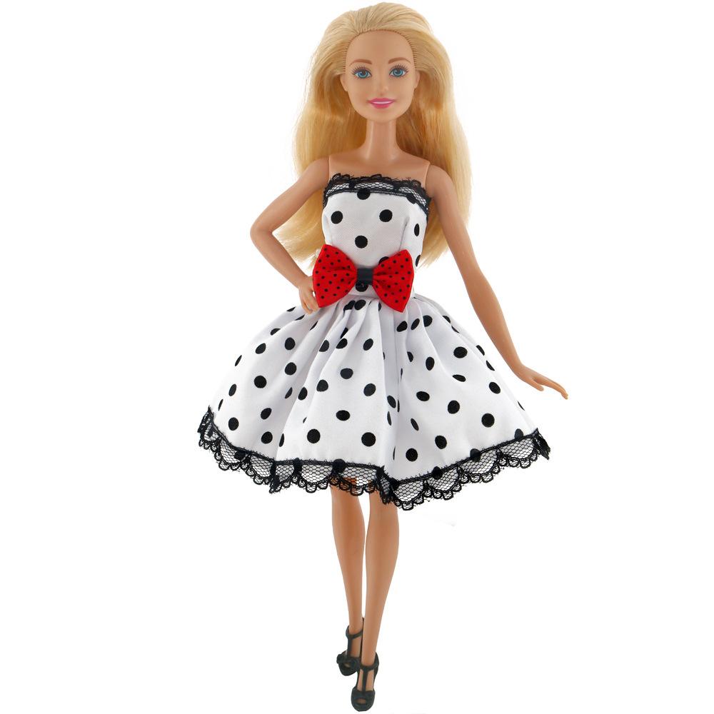 Zestaw 3 ubranek dla lalki 30 cm - Modne sukienki imprezowe i odzież codzienna, Kolekcja ubrań dla lalek do mieszania i dopasowywania, Zabawka do przebierania dla dziewczynek