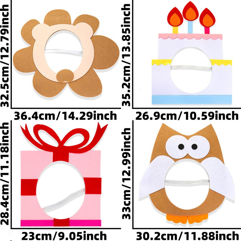 Animal Masks For Kids Cosplay And Party Event Halloween Birthday Christmas Dressingup Mask Headband for Stage Performers